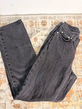 weekday twin trouser jeans black
